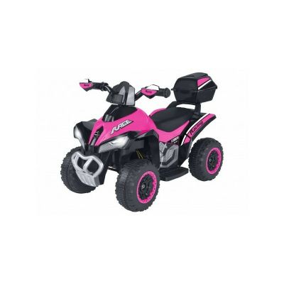 ATV Quad de teren electric pentru copii Globo acumulator 6V roz cu negru