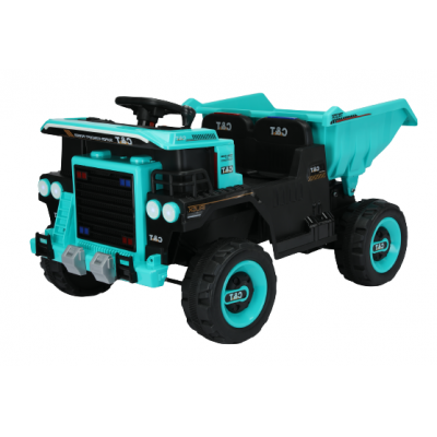 Basculanta electrica pentru 2 copii, Kinderauto BJDQ818 120W 12V 10Ah PREMIUM, culoare Turquoise