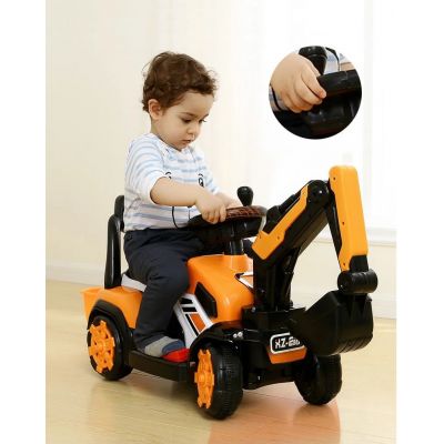 Excavator electric 6V 35W pentru copii Nichiduta Yellow