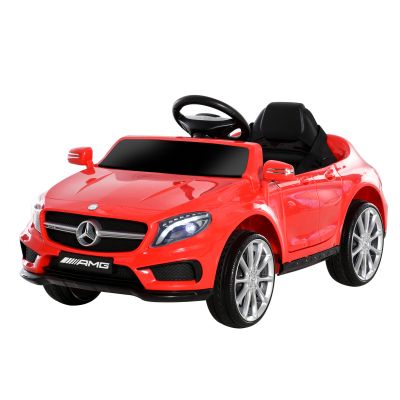 HOMCOM Mașină Electrică pentru Copii, Mercedes GLA Electric pentru Copii 3+ ani, cu Telecomandă, Faruri și Muzică, 100x58x46 cm, Roșie | Aosom Romania