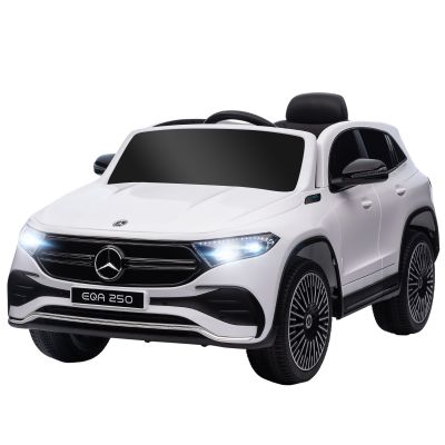 Mercedes-Benz EQA 12V Masinuta Electrica pentru Copii cu Baterie Portabila, cu Telecomanda, Muzica, Claxon, pentru 3-8 ani Alb HOMCOM | Aosom Romania ieftina