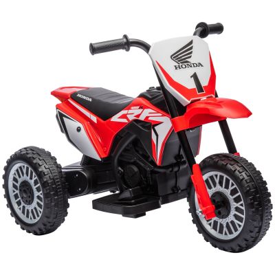 HOMCOM Motocicletă Electrică pentru Copii 6V Honda CRF450RL Licențiată Roșu 3 Roți 18-36 Luni | Aosom Romania