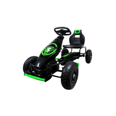 Kart cu pedale Gokart, 4-10 ani, roti gonflabile, G8 R-Sport - Verde