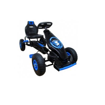 Kart cu pedale R-Sport Gokart cu roti gonflabile G8 albastru