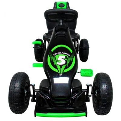 Kart cu pedale R-Sport Gokart cu roti gonflabile G8 verde