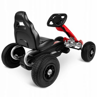 Kart cu pedale si roti gonflabile Gokart RK-591 Ricokids Rosu