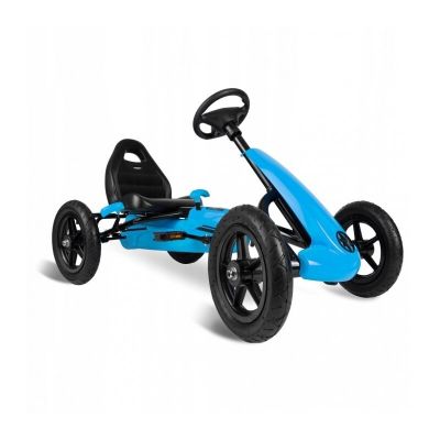 Kart cu pedale si roti gonflabile, Gokart RK-592 Ricokids 759200, Albastru