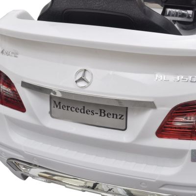 Mașină electrică Mercedes Benz ML350 cu telecomandă 6V alb