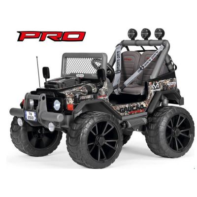 Masina electrica Peg Perego Gaucho Pro Realtree, 24V, 6 ani+, gri