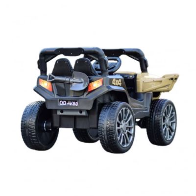 Masinuta electrica 4x4 Kinderauto BDQ-V80 100W 12V, premium, culoare Bej