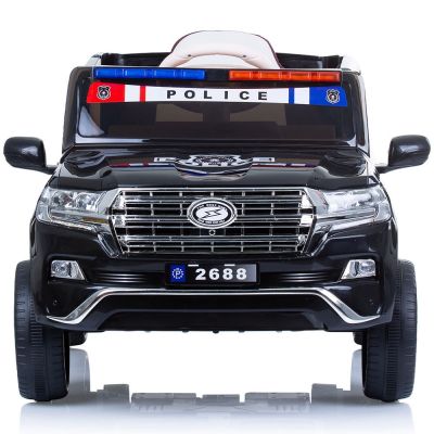 Masinuta electrica Chipolino SUV Police Patrol cu scaun din piele black 40W