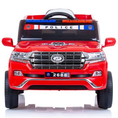 Masinuta electrica Chipolino SUV Police Patrol cu scaun din piele red 40W