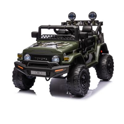 Masinuta electrica cu roti EVA si scaun din piele Toyota FJ Cruiser Army