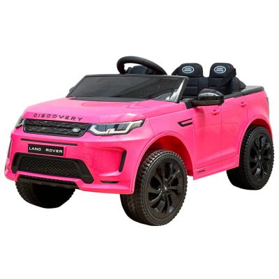 Masinuta electrica cu scaun de piele Land Rover Discovery BBH-023 roz