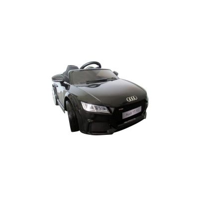Masinuta electrica cu telecomanda, roti EVA, scaun piele Audi TT R-Sport - Negru