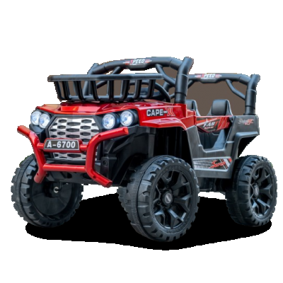 Masinuta electrica pentru copii intre 2 si 4 ani, 4x4, Kinderauto CAPE-X, 100W, 12V, scaun tapitat, rosie