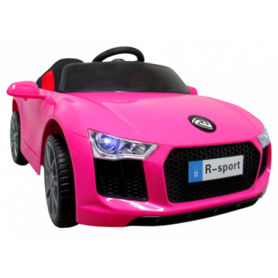 Masinuta electrica R-Sport 60W cu telecomanda si scaun din piele Cabrio B4 628 Roz