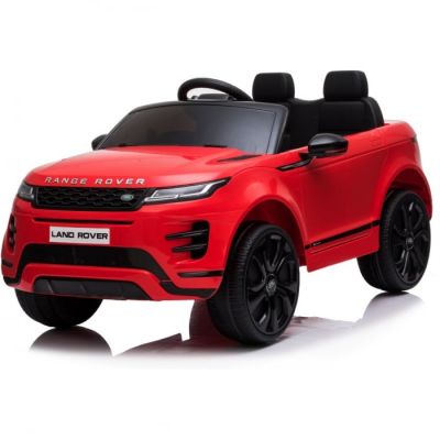 Masinuta electrica Range Rover, 4x4, 140W-12V, roti moi, scaun tapitat, Premium, culoare Rosu la reducere