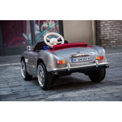Masinuta electrica RC 12V BMW 507 argintiu vopsit 50W