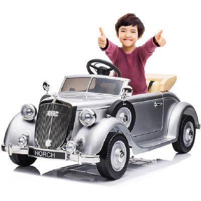 Masinuta electrica RC Audi 90W Horch 12V argintiu vopsit
