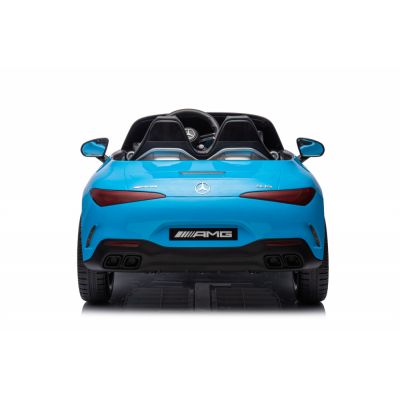 Masinuta electrica RC Mercedes SL63 12V albastru vopsit 70W