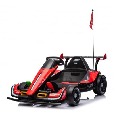 Masinuta-Kart electric pentru copii 3-11 ani, Racing F1 500W 24V, telecomanda, culoare rosie