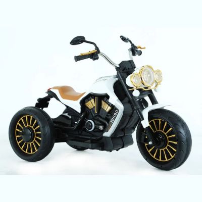 Motocicleta cu acumulator 12 V si 3 roti Ocie Turbo White 2640001-3