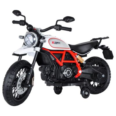 Motocicleta cu acumulator Ocie Ducati Scrambler Desert Alb 8892
