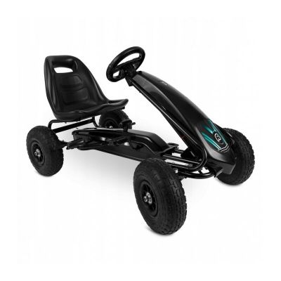 Ricokids - Kart cu pedale si roti gonflabile, Gokart RK-590 759000, Negru