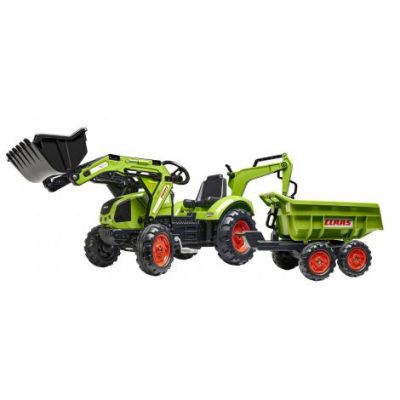 Tractor buldoexcavator pentru copii, Claas, Falk, 2070W