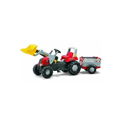Tractor cu pedale, remorca si cupa - Rolly Toys Junior