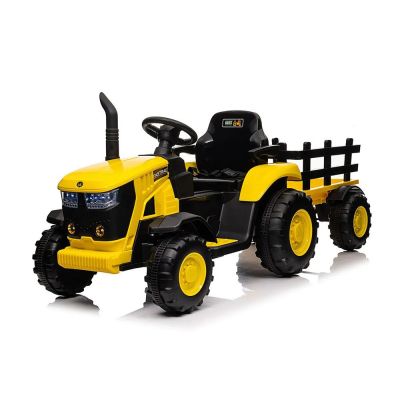 Tractor cu remorca si acumulatori galben 12V 8390080-2AR