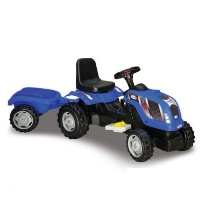 Tractor electric cu remorca Micromax MMX Blue