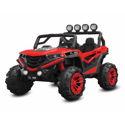 UTV electric 4x4, pentru 2 copii, Kinderauto RZR1000 180W 12V PREMIUM, culoare rosie