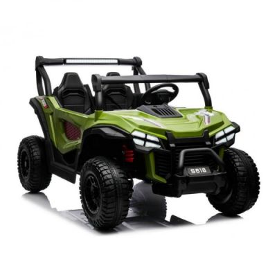 UTV electric pentru 2 copii Kinderauto Buggy-Truck 200W 12V, premium, culoare Army green