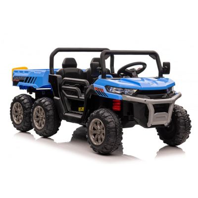 UTV electric pentru 2 copii Kinderauto Farm Tractor 6x6 180W 12V PREMIUM, culoare Albastra