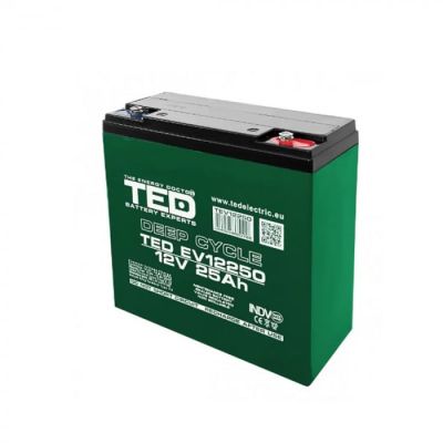 Acumulator 12V 25Ah pentru masinuta electrica TED1225EV