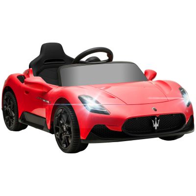AIYAPLAY Mașină Electrică pentru Copii 3-6 Ani cu Telecomandă, Muzică, Claxon și Faruri LED, 105x65.5x42 cm, Roșu | Aosom Romania ieftina