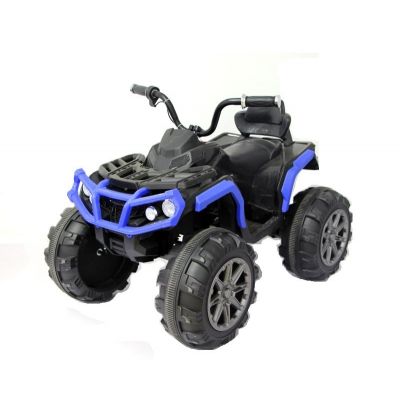 ATV electric pentru copii, Kinderauto Offroad 90W 12V cu scaun tapitat, culoare albastra