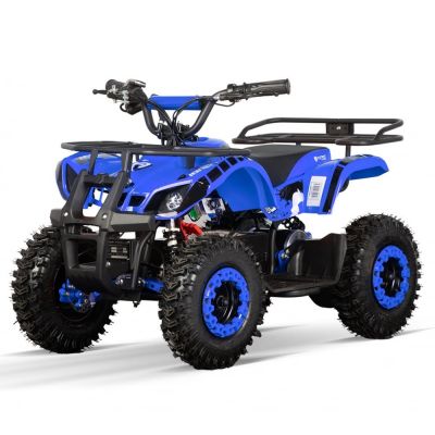 ATV electric pentru copii NITRO Torino Quad 1000W 36V, Snowy tyres, Albastru