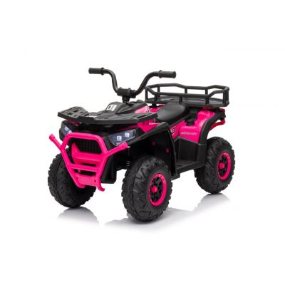 ATV electric pentru fetite, Mini DESERT, 120W 12V, cu telecomanda inclusa, music player, bluetooth, roz