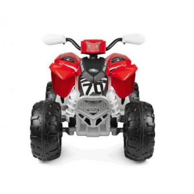 ATV Peg Perego Polaris Outlaw 330 W, 12V, 3 ani+, Negru   Rosu