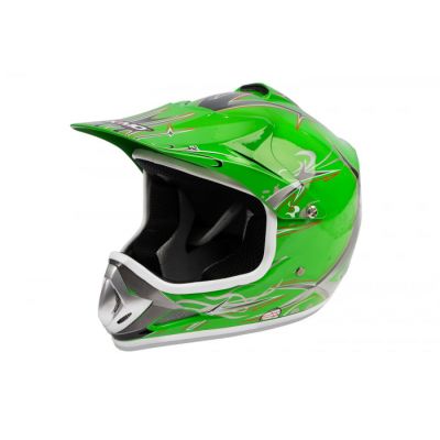 Casca protectoare pentru copii cu ventilatie Xtreme Kimo Cross, verde