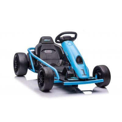 Kart electric drift pentru copii 5-13 ani FX1 Drift Master 24V 500W cu viteza 6-13 km/h, sarcina max pana la 70kg, kart electric copii 8888 Albastru