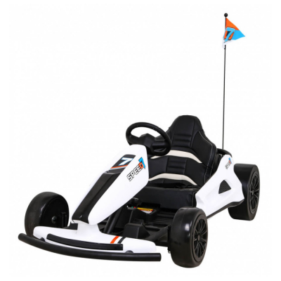 Kart electric pentru copii drift KING LUX 24V 300W (035) Alb