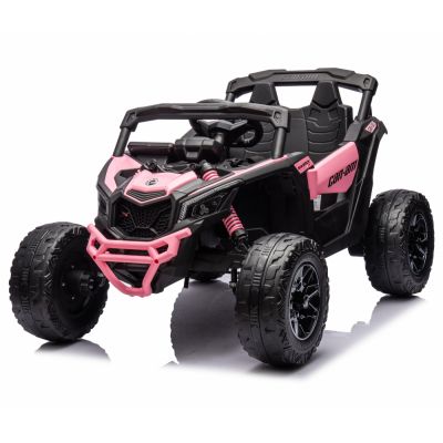 Masinuta electrica 12V 90W cu telecomanda 2.4G Can Am Marverick UTV Light Pink