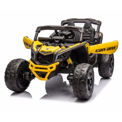 Masinuta electrica 12V 90W cu telecomanda 2.4G Can Am Marverick UTV Yellow