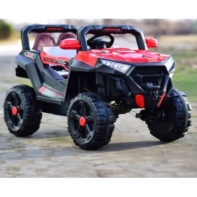 Masinuta electrica 12V 70W cu telecomanda si scaun din piele Nichiduta Super Car Red