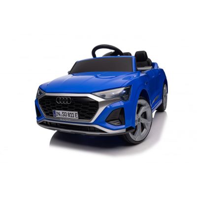Masinuta electrica copii, Audi SQ8, 70W, 12V, telecomanda, roti moi, scaun tapitat, albastra