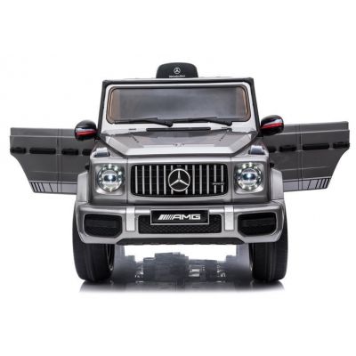 Masinuta electrica cu echipare Premium Mercedes G63 AMG Silver Painting